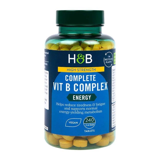 Kompleks witamin z grupy B Holland & Barrett High Strength Complete Vit B Complex 240 tabs - Sklep Witaminki.pl