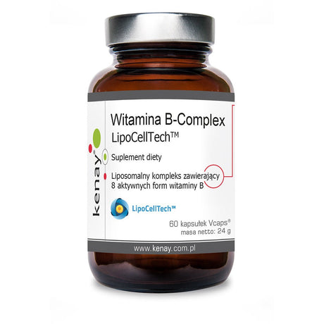Kompleks witamin z grupy B Kenay Witamina B-Complex Lipocelltech™ 60 caps - Sklep Witaminki.pl