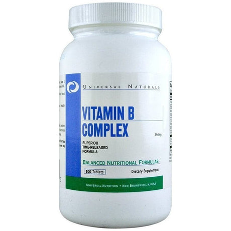 Kompleks witamin z grupy B Universal Nutrition Vitamin B Complex 100 tabs - Sklep Witaminki.pl