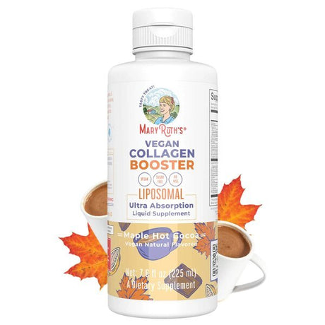 Kompleks wspierający budowę kolagenu MaryRuth Organics Vegan Collagen Booster Liposomal Maple Hot Cocoa 225 ml - Sklep Witaminki.pl