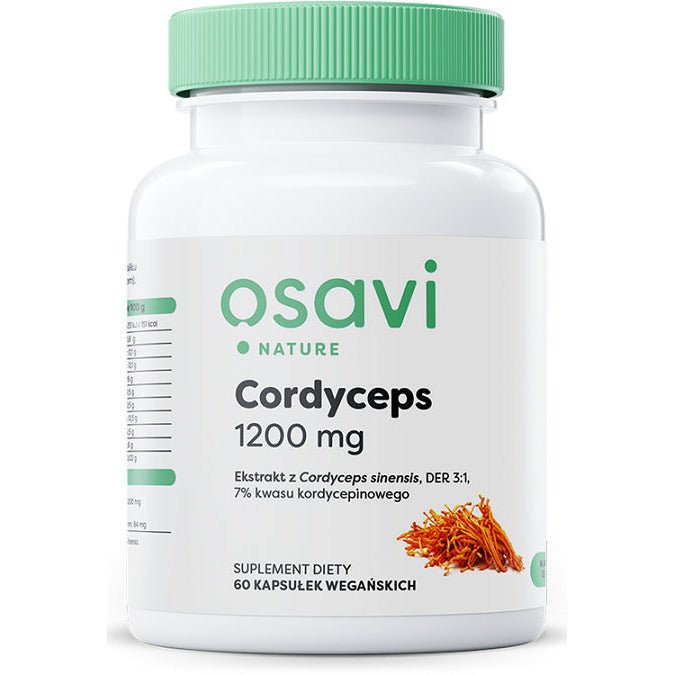 Kordyceps Osavi Cordyceps 1200mg 60 vegan caps - Sklep Witaminki.pl