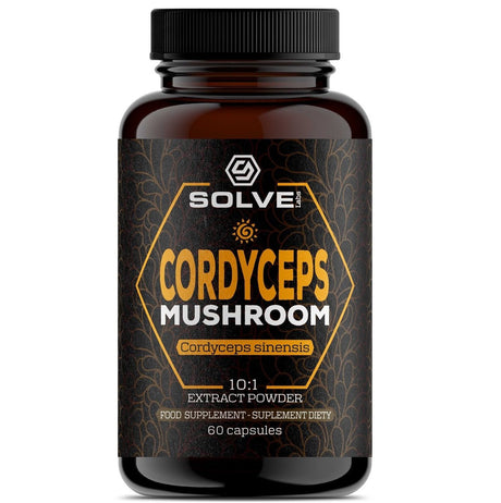 Kordyceps Solve Labs Cordyceps Mushroom 60 caps - Sklep Witaminki.pl