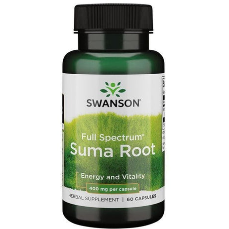 Korzeń Suma Swanson Full Spectrum Suma Root 400 mg 60 caps - Sklep Witaminki.pl