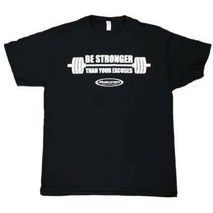 Koszulka T-shirt MuscleTech Be Stronger Than Your Excuses T-Shirt M (Medium) Black - Sklep Witaminki.pl