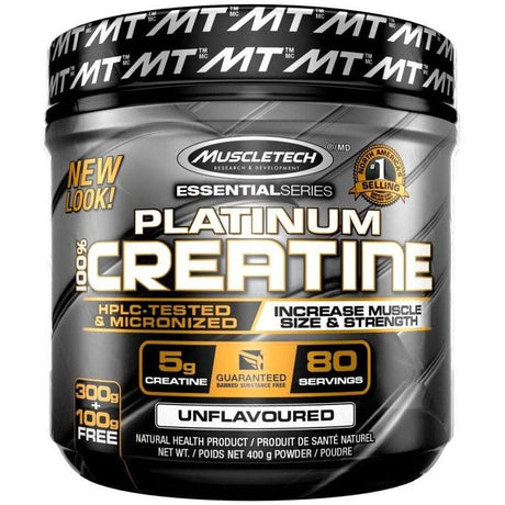 Kreatyna MuscleTech Platinum 100% Creatine 400 g Unflavored - Sklep Witaminki.pl