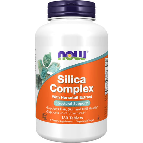 Krzem NOW Foods Silica Complex with Horsetail Extract 180 tablets - Sklep Witaminki.pl