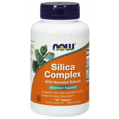 Krzem NOW Foods Silica Complex with Horsetail Extract 90 tablets - Sklep Witaminki.pl