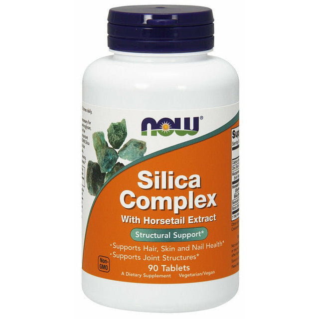 Krzem NOW Foods Silica Complex with Horsetail Extract 90 tablets - Sklep Witaminki.pl