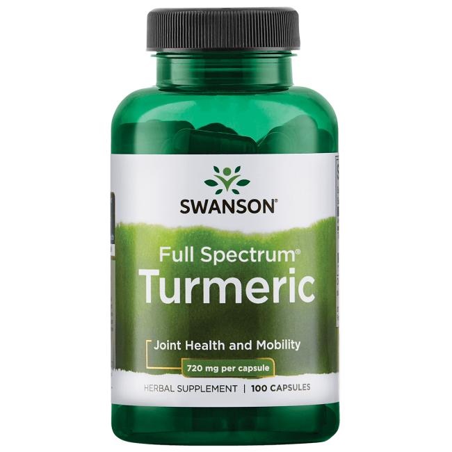 Kurkuma Swanson Full Spectrum Turmeric 720 mg 100 caps - Sklep Witaminki.pl