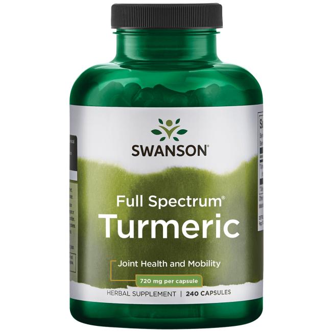 Kurkuma Swanson Full Spectrum Turmeric 720 mg 240 caps - Sklep Witaminki.pl