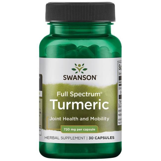 Kurkuma Swanson Full Spectrum Turmeric 720 mg 30 caps - Sklep Witaminki.pl