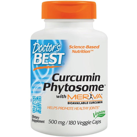 Kurkumina Doctor's BEST Curcumin Phytosome with Meriva 500 mg 180 vcaps - Sklep Witaminki.pl