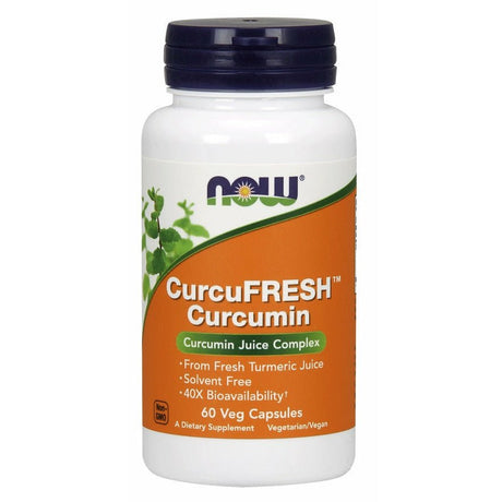 Kurkumina NOW Foods CurcuFRESH Curcumin Capsules 60 vcaps - Sklep Witaminki.pl