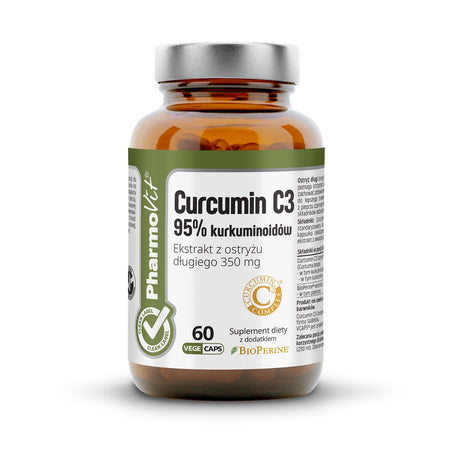 Kurkumina PharmoVit Curcumin C3 95% kurkuminoidów 60 vcaps - Sklep Witaminki.pl