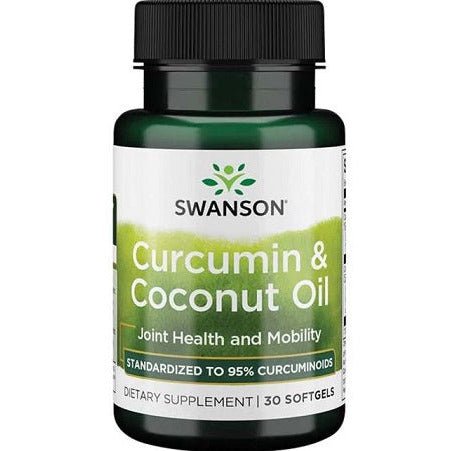 Kurkumina Swanson Curcumin & Coconut Oil 30 softgels - Sklep Witaminki.pl