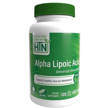 Kwas Alfa Liponowy Health Thru Nutrition Alpha Lipoic Acid 600mg 120 vcaps - Sklep Witaminki.pl