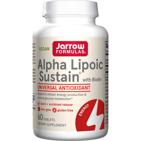 Kwas Alfa Liponowy Jarrow Formulas Alpha Lipoic Sustain 300 mg with Biotin 60 tabs - Sklep Witaminki.pl