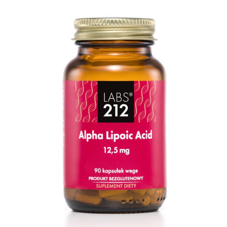 Kwas Alfa Liponowy Labs212 Alpha Lipoic Acid 12.5 mg 90 caps - Sklep Witaminki.pl