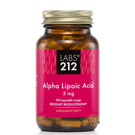 Kwas Alfa Liponowy Labs212 Alpha Lipoic Acid 5 mg 90 caps - Sklep Witaminki.pl