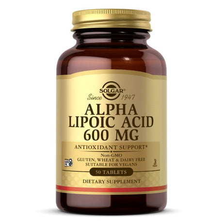 Kwas Alfa Liponowy Solgar Alpha Lipoic Acid 600 mg 50 tabs - Sklep Witaminki.pl