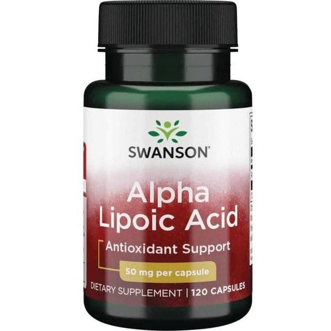 Kwas Alfa Liponowy Swanson Alpha Lipoic Acid 50 mg 120 caps - Sklep Witaminki.pl