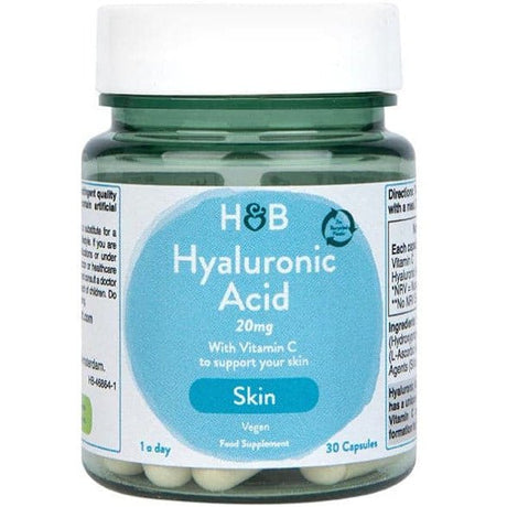 Kwas Hialuronowy Holland & Barrett Hyaluronic Acid with Vitamin C 20mg 30 caps - Sklep Witaminki.pl