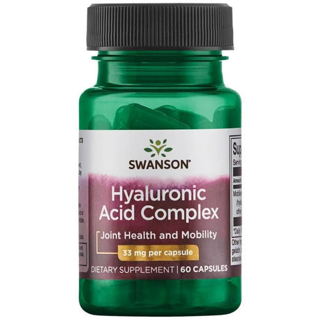 Kwas Hialuronowy Swanson Hyaluronic Acid Complex 33 mg 60 caps - Sklep Witaminki.pl