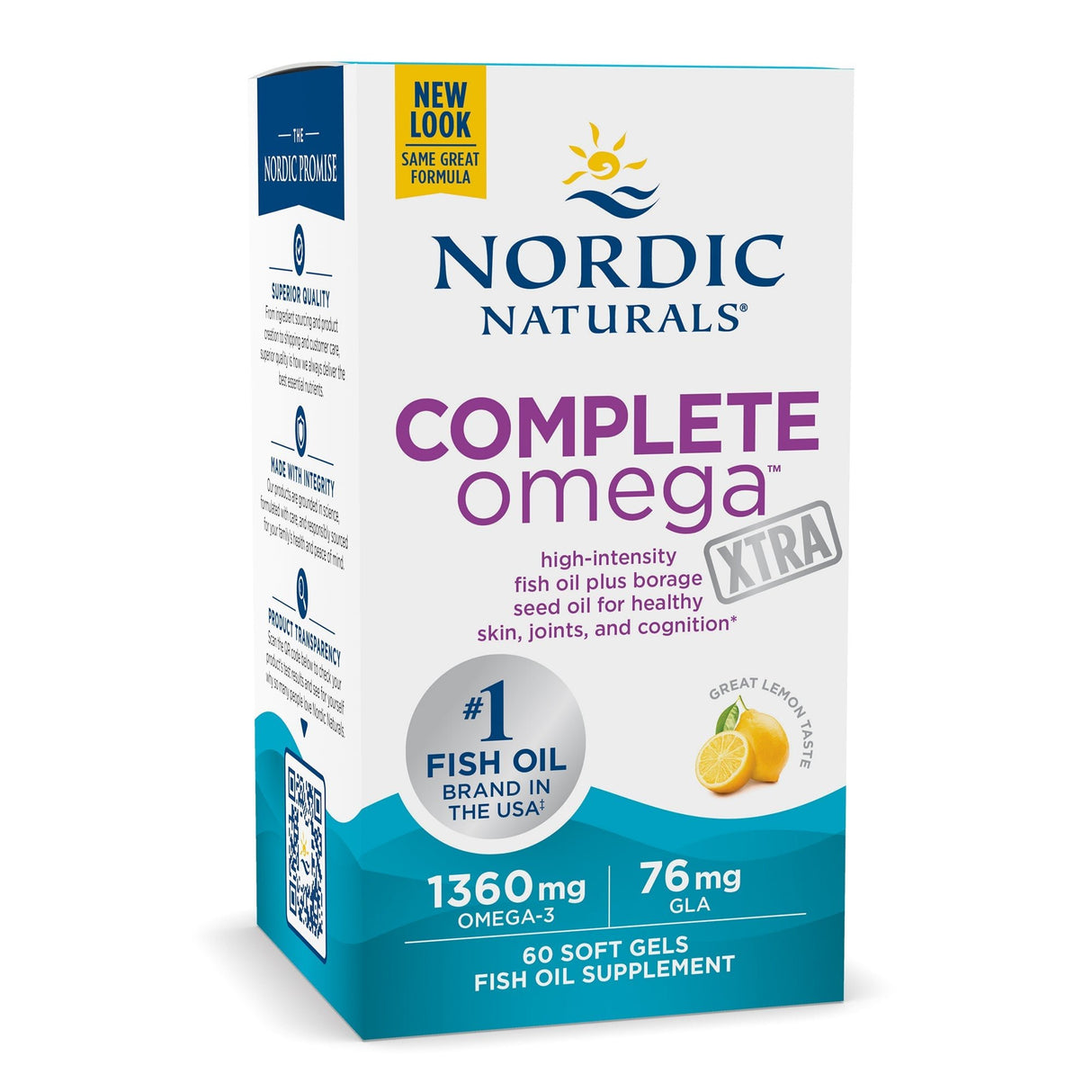 Kwasy Omega 3-6-9 Nordic Naturals Complete Omega Xtra Softgels 60 softgels Cytryna - Sklep Witaminki.pl