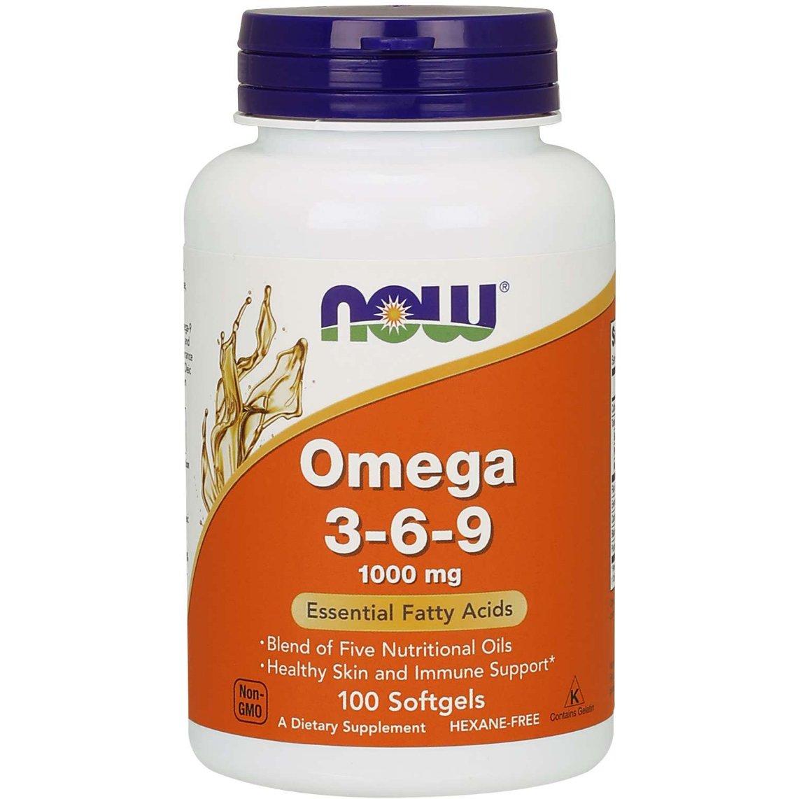 Kwasy Omega 3-6-9 NOW Foods Omega 3-6-9 1000 mg 100 softgels - Sklep Witaminki.pl