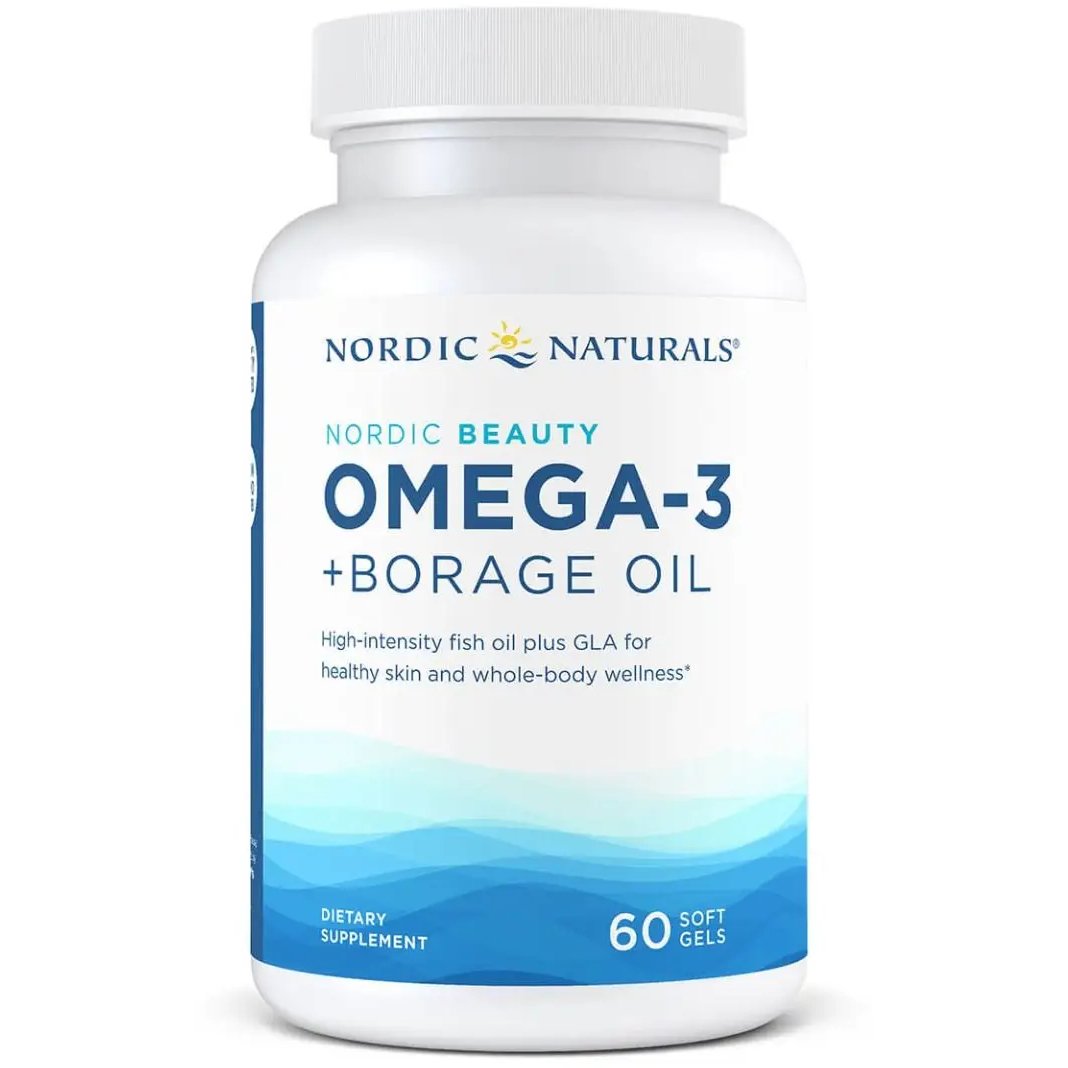 Kwasy Omega 3-6 Nordic Naturals Omega-3 + Borage Oil 60 softgels - Sklep Witaminki.pl