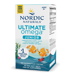 Kwasy Omega-3 dla Dzieci Nordic Naturals Ultimate Omega Junior 90 softgels - Sklep Witaminki.pl