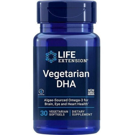 Kwasy Omega-3 dla Wegan Life Extension Vegetarian DHA 30 vegetarian softgels - Sklep Witaminki.pl