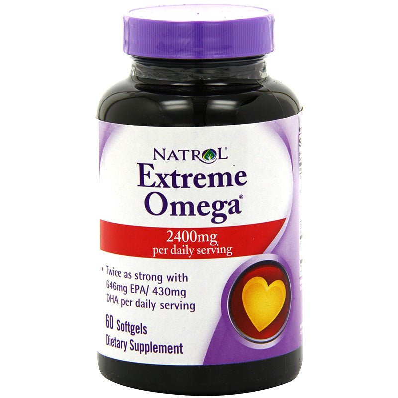 Kwasy Omega-3 Natrol Extreme Omega 2400 mg 60 softgels - Sklep Witaminki.pl