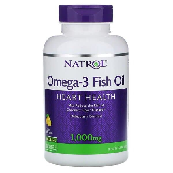 Kwasy Omega-3 Natrol Omega-3 Fish Oil 1000mg 60 softgels - Sklep Witaminki.pl