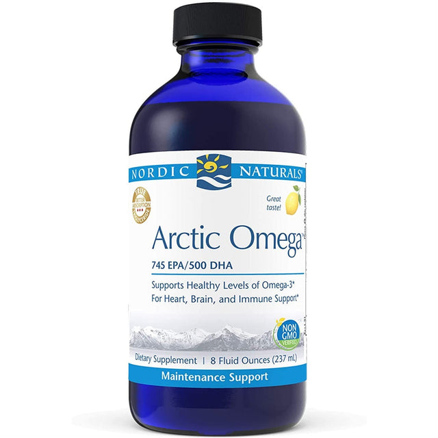 Kwasy Omega-3 Nordic Naturals Arctic Omega Liquid 237 ml Cytryna - Sklep Witaminki.pl