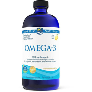 Kwasy Omega-3 Nordic Naturals Omega-3 Liquid 473 ml Cytryna - Sklep Witaminki.pl