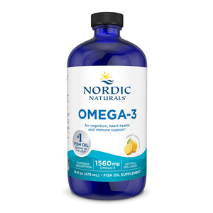 Kwasy Omega-3 Nordic Naturals Omega-3 Liquid 473 ml Cytryna - Sklep Witaminki.pl