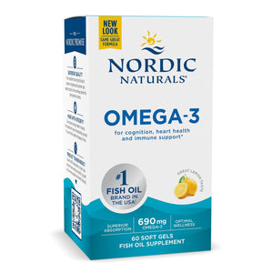 Kwasy Omega-3 Nordic Naturals Omega-3 Softgels 60 softgels Cytryna - Sklep Witaminki.pl