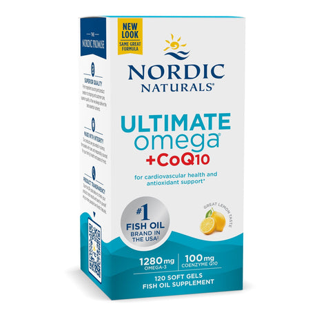 Kwasy Omega-3 Nordic Naturals Ultimate Omega + CoQ10 120 softgels - Sklep Witaminki.pl