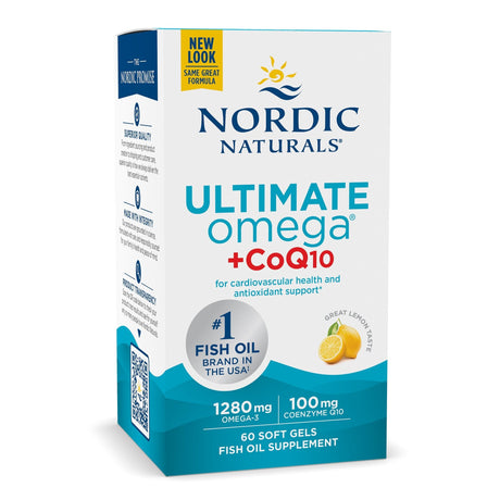 Kwasy Omega-3 Nordic Naturals Ultimate Omega + CoQ10 60 softgels - Sklep Witaminki.pl