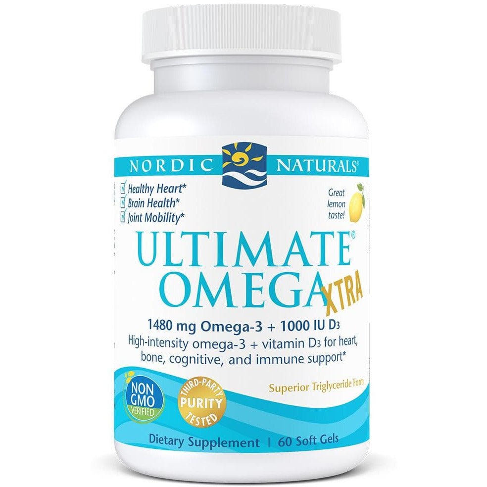 Kwasy Omega-3 Nordic Naturals Ultimate Omega Xtra Softgels 60 softgels Cytryna - Sklep Witaminki.pl