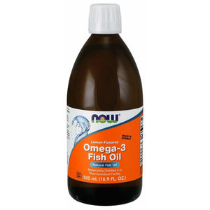 Kwasy Omega-3 NOW Foods Omega-3 Fish Oil Liquid 500 ml - Sklep Witaminki.pl