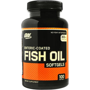 Kwasy Omega-3 Optimum Nutrition Fish Oil Enteric Coated 100 softgels - Sklep Witaminki.pl