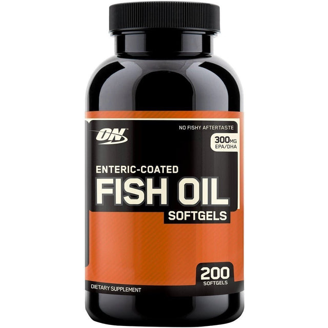 Kwasy Omega-3 Optimum Nutrition Fish Oil Enteric Coated 200 softgels - Sklep Witaminki.pl