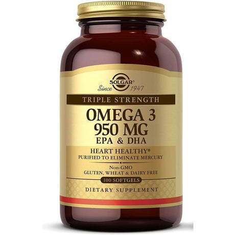 Kwasy Omega-3 Solgar Omega 3 950 mg EPA & DHA 100 softgels - Sklep Witaminki.pl