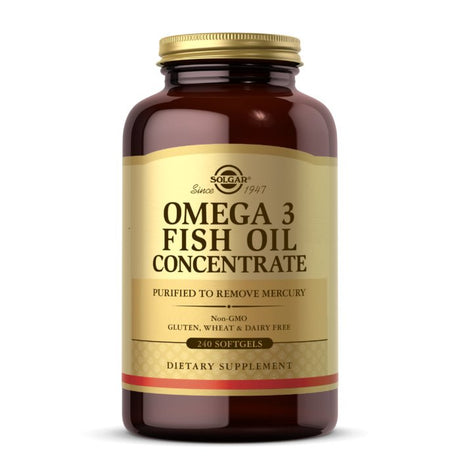 Kwasy Omega-3 Solgar Omega 3 Fish Oil Concentrate 240 softgels - Sklep Witaminki.pl