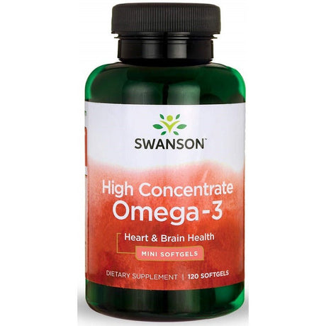 Kwasy Omega-3 Swanson High Concentrate Omega-3 120 softgels - Sklep Witaminki.pl