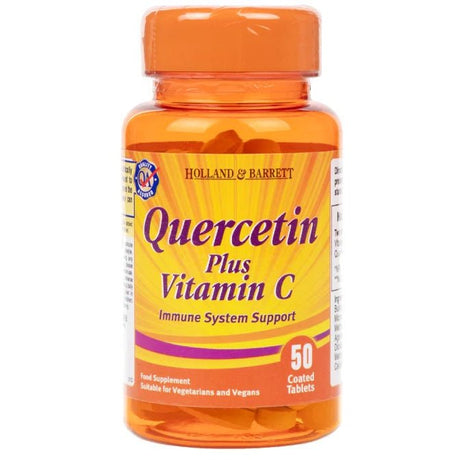 Kwercetyna Holland & Barrett Quercetin plus Vitamin C 50 caplets - Sklep Witaminki.pl
