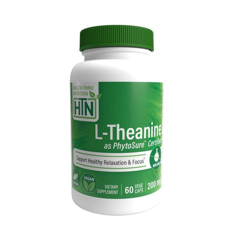L-Teanina Health Thru Nutrition L-Theanine as PhytoSure 200mg 60 vcaps - Sklep Witaminki.pl