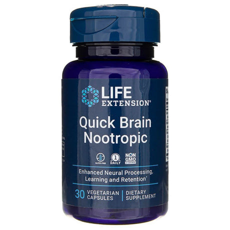 Life Extension Quick Brain Noontropic 30 caps - Sklep Witaminki.pl